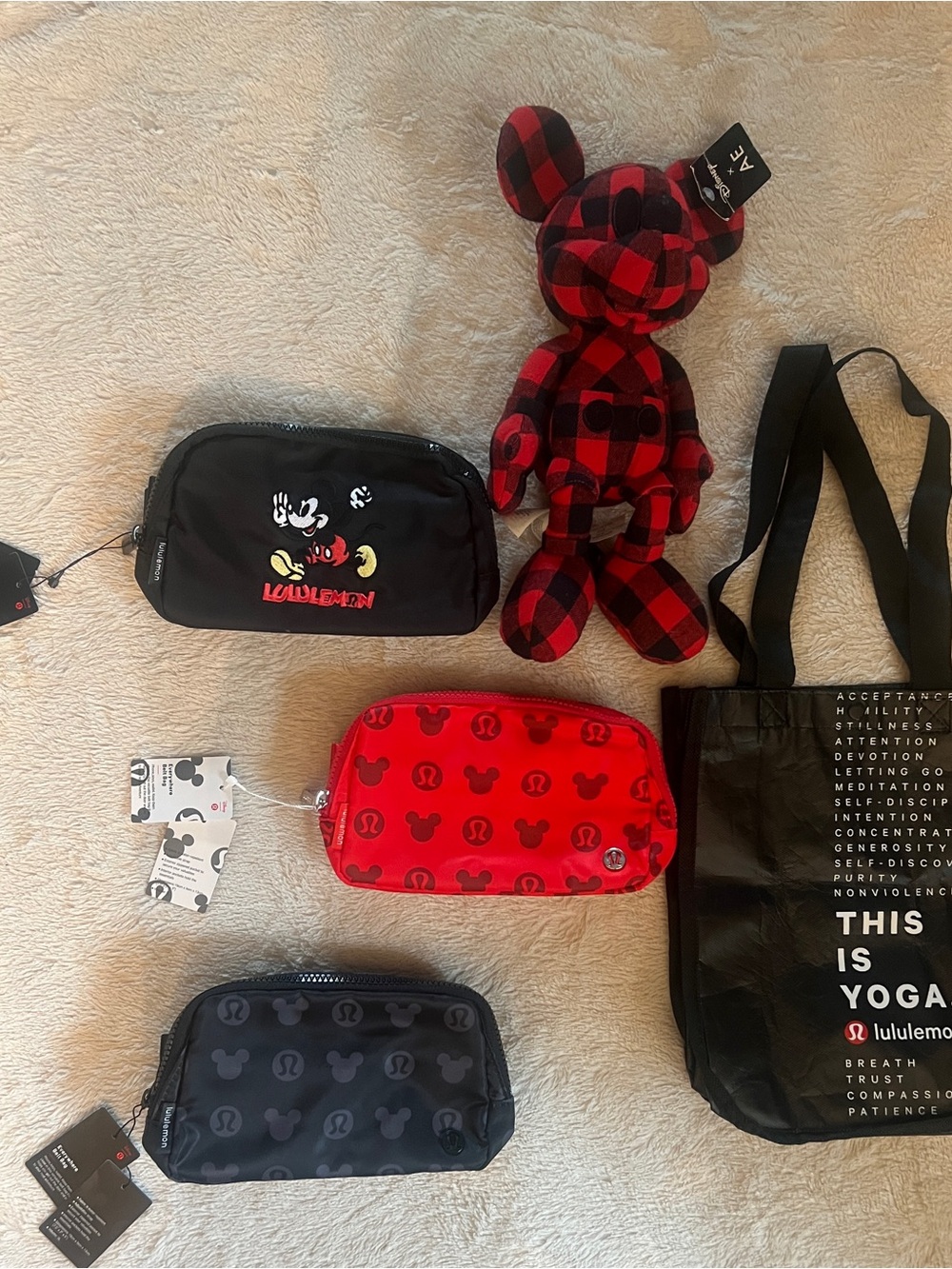 Lululemon & Mickie Mouse Collab w/ Stuffed Mickie.